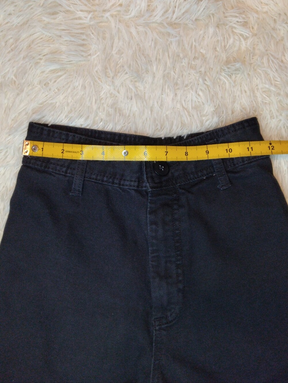 Zara The Marine High Rise Straight Wide Leg Raw Hem Black Jeans Size 2 - Picture 10 of 12